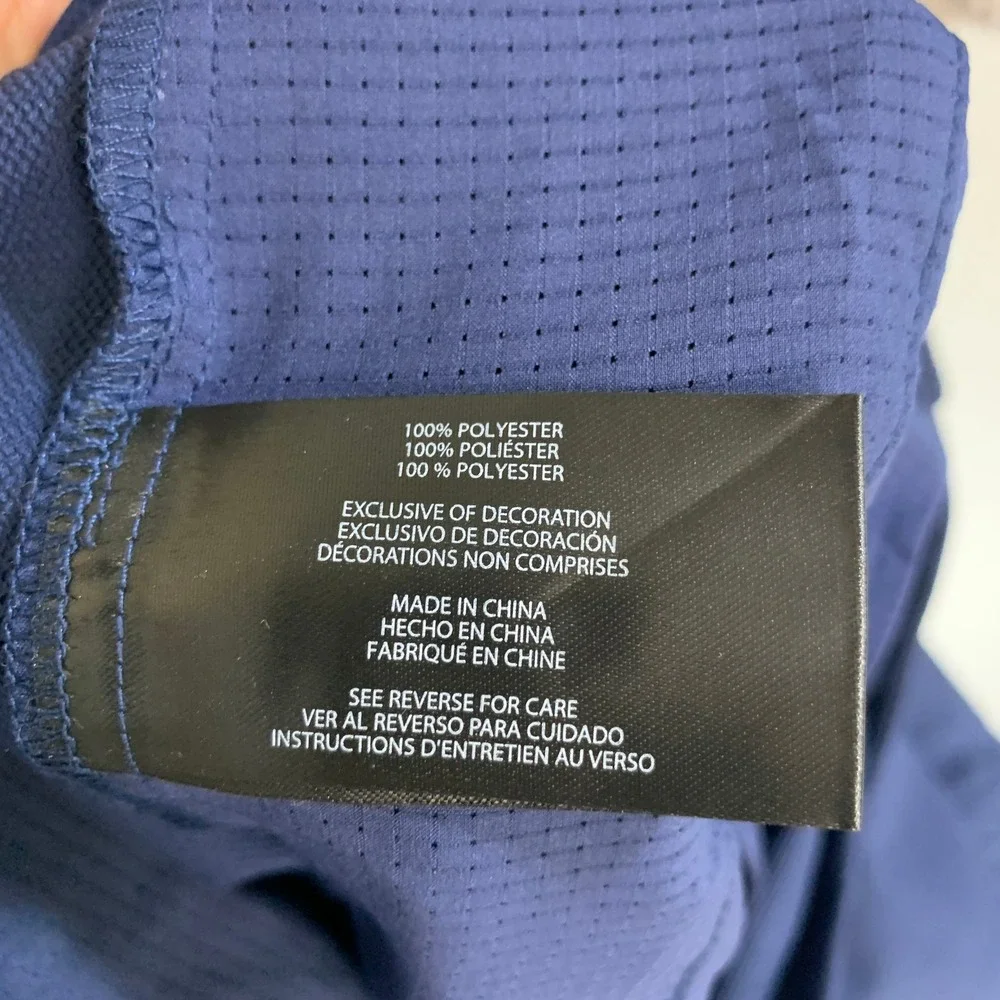 NWOT Banana Republic Flat Front Tech Pants Men's 34x30 Blue Polyester